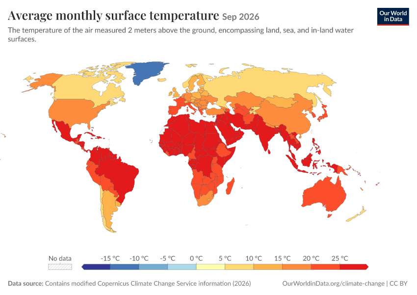 A thumbnail of the "Average monthly surface temperature" chart