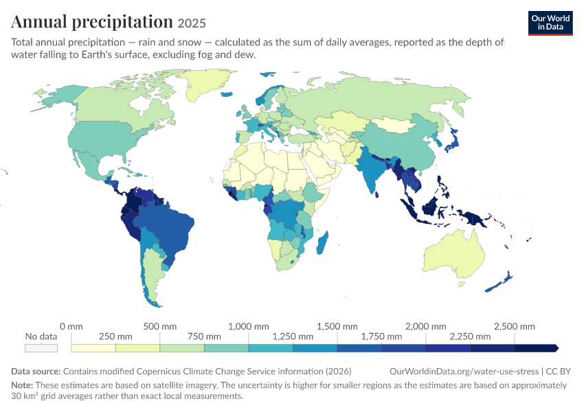 A thumbnail of the "Annual precipitation" chart