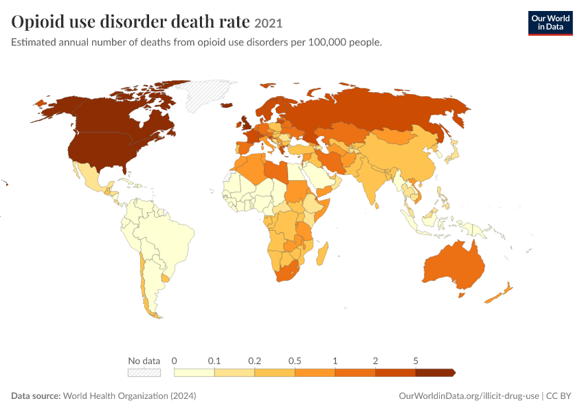 A thumbnail of the "Opioid use disorder death rate" chart
