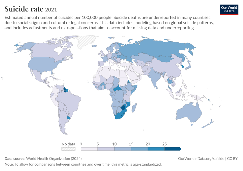 A thumbnail of the "Suicide rate" chart