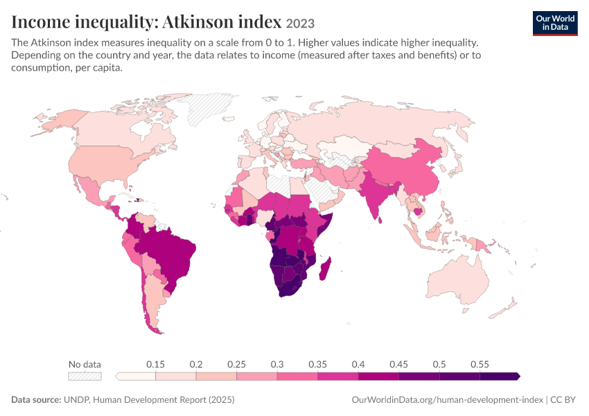A thumbnail of the "Income inequality: Atkinson index" chart