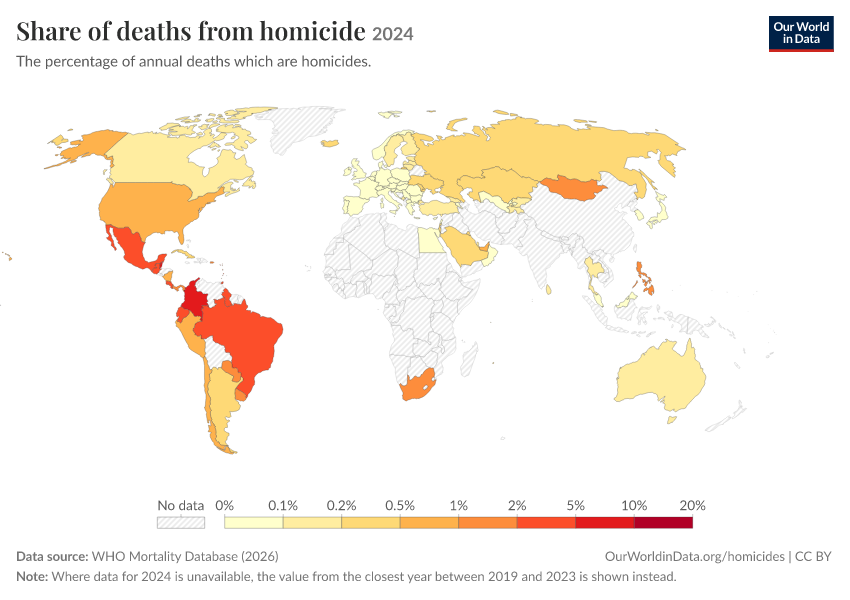 A thumbnail of the "Share of deaths from homicide" chart