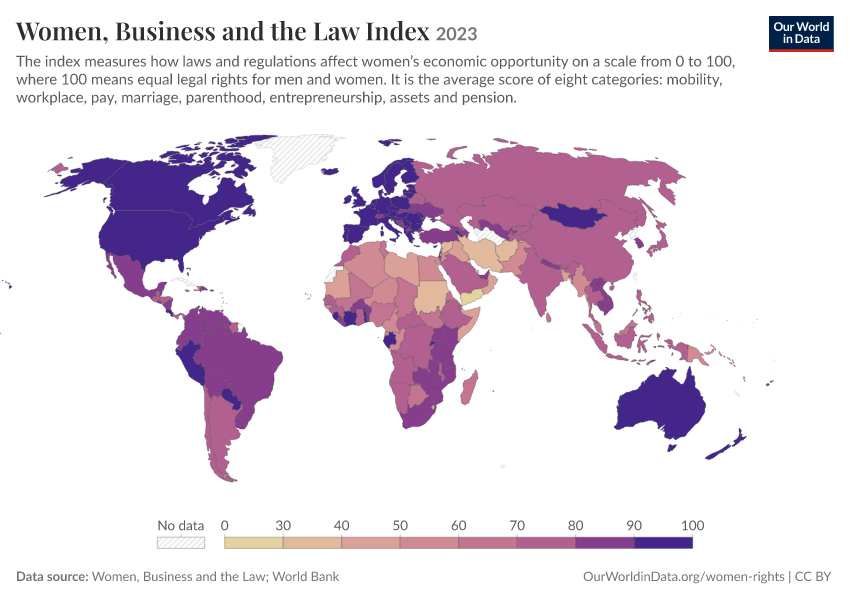 A thumbnail of the "Women, Business and the Law Index" chart